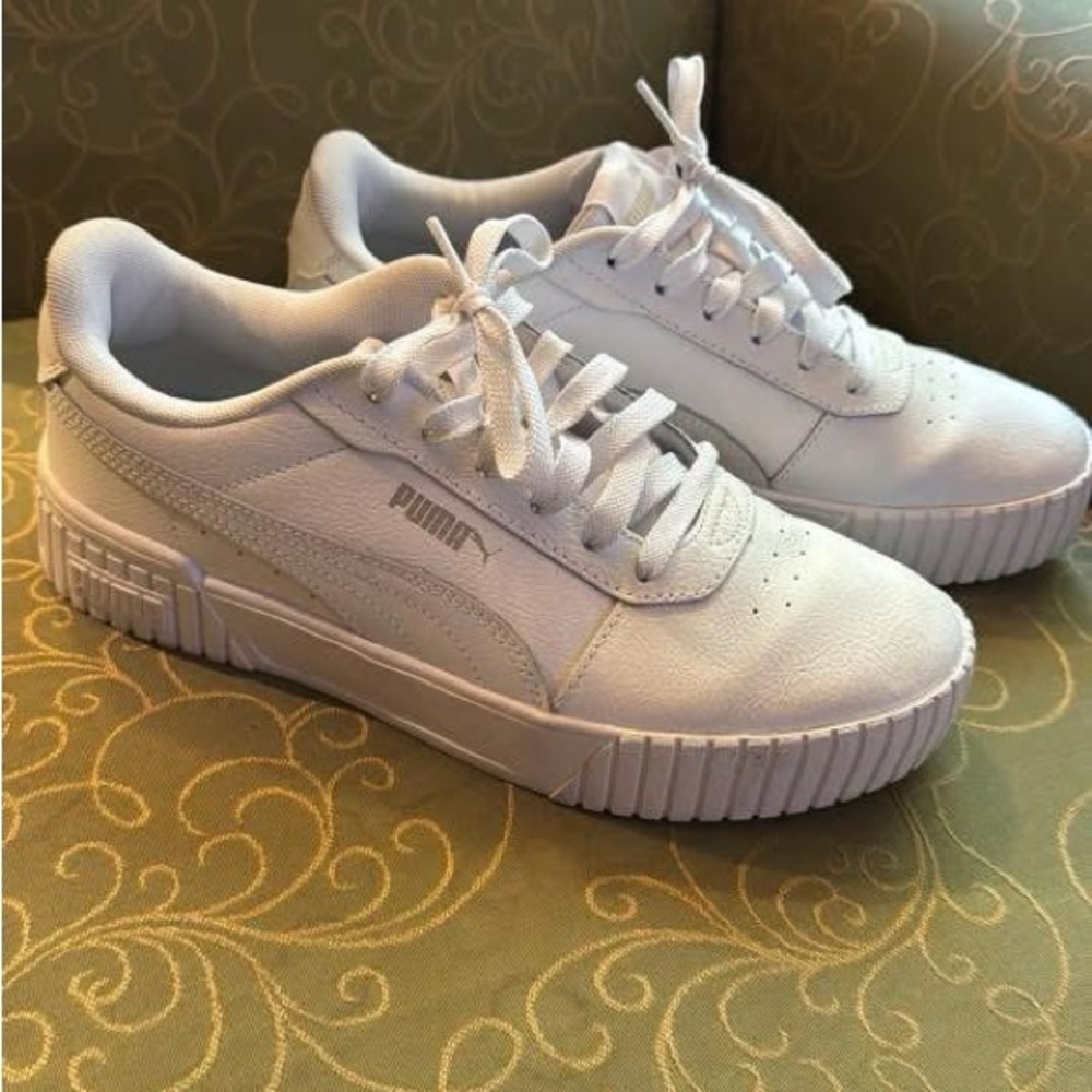Puma Women's White Platform Sneakers